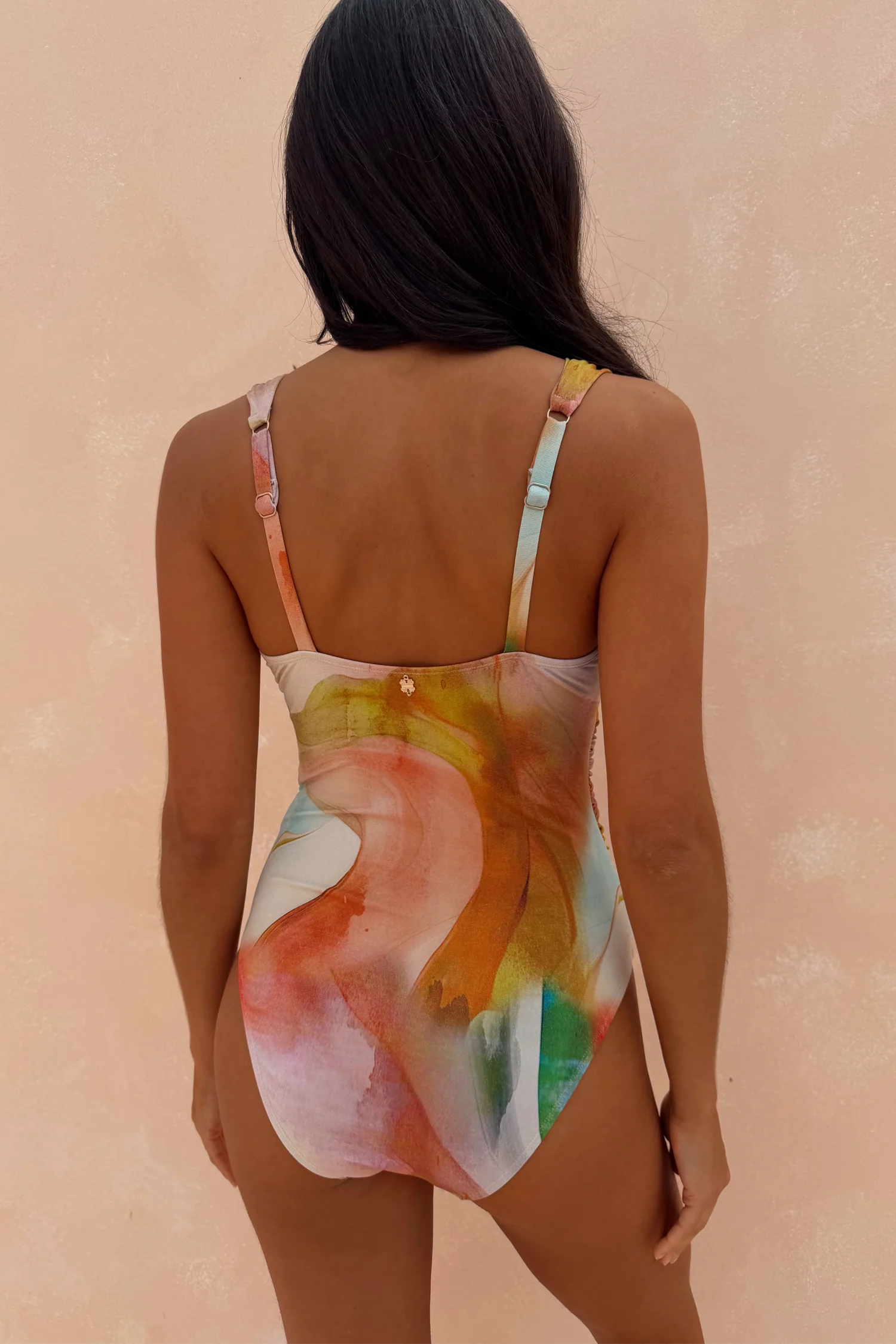 Abstract Plunge Swimsuit - Image 4