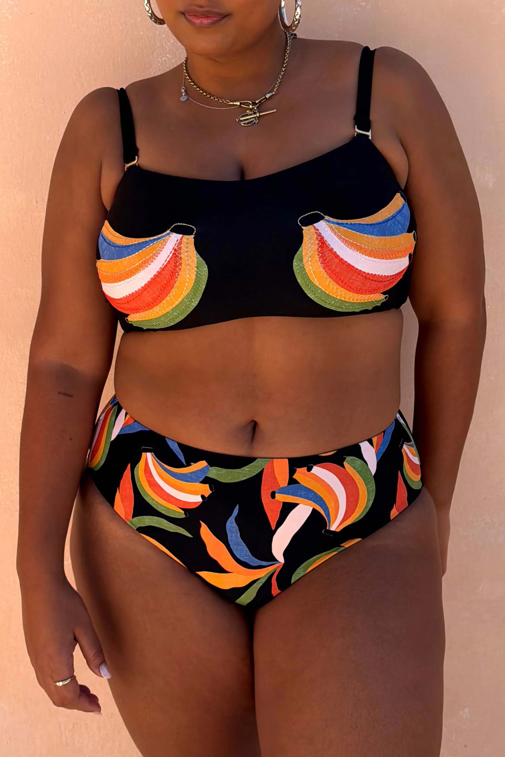 Banana High Waisted Bikini Bottoms - Image 3