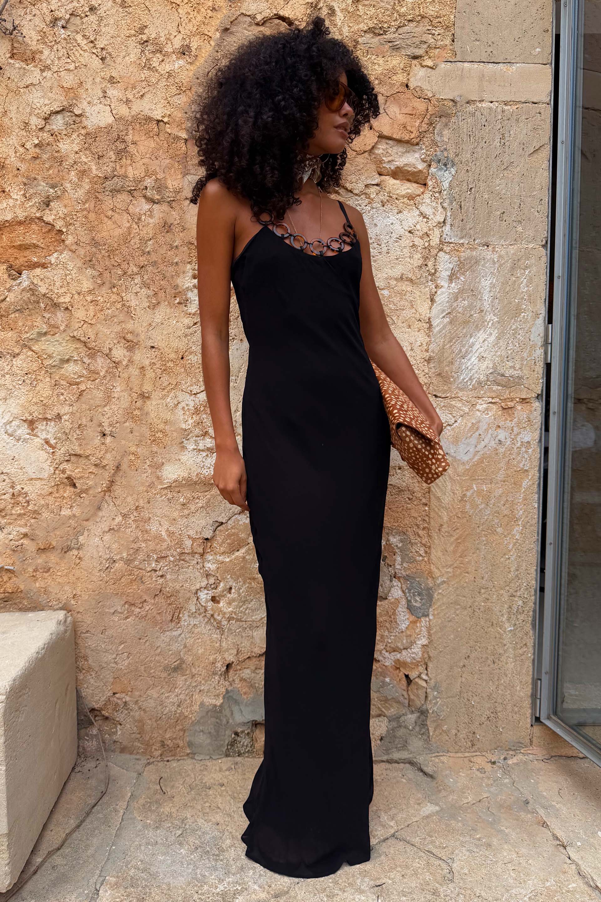 Black Sapna Dress with Ring Detail - Image 6