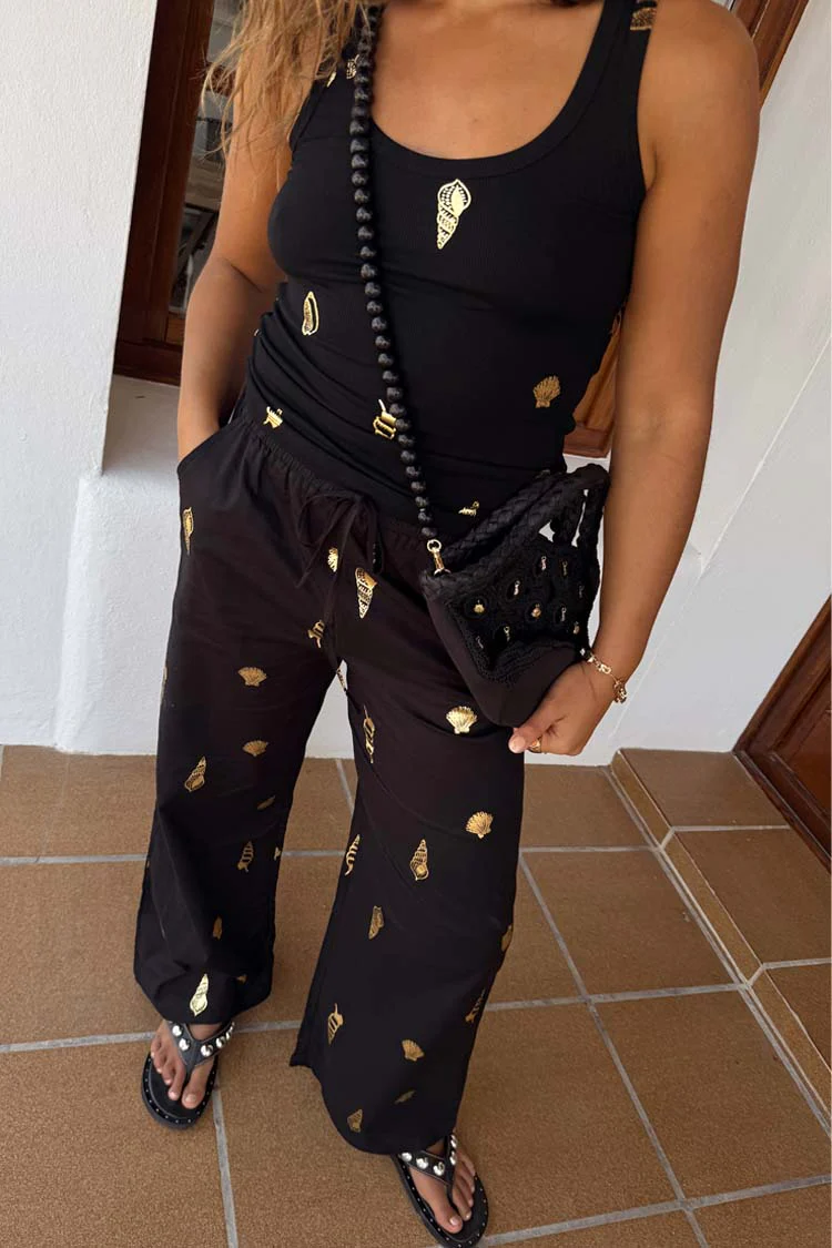 Black Shell Elissa Trousers - Image 6