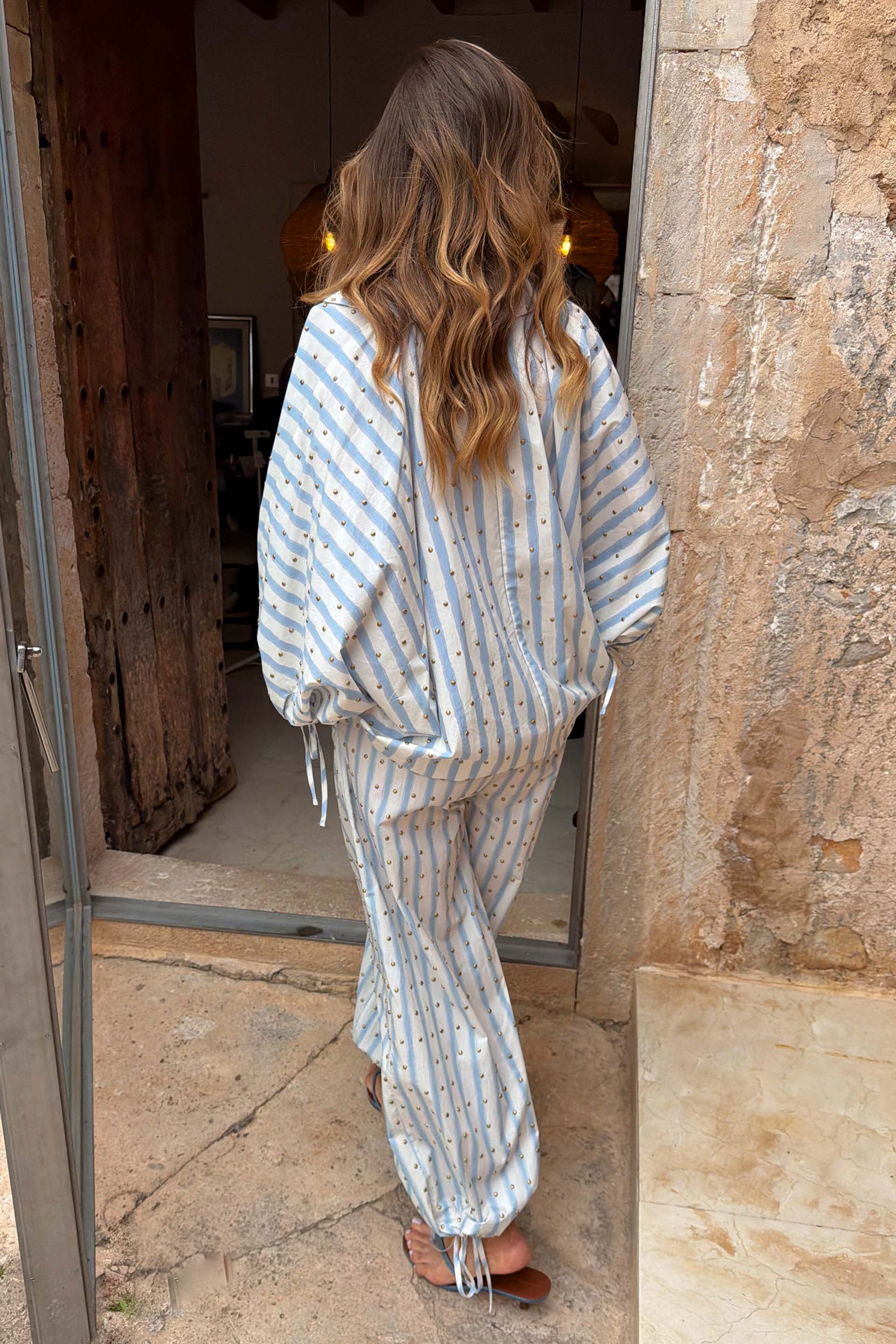 Blue Stripe Cara Shirt - Image 8