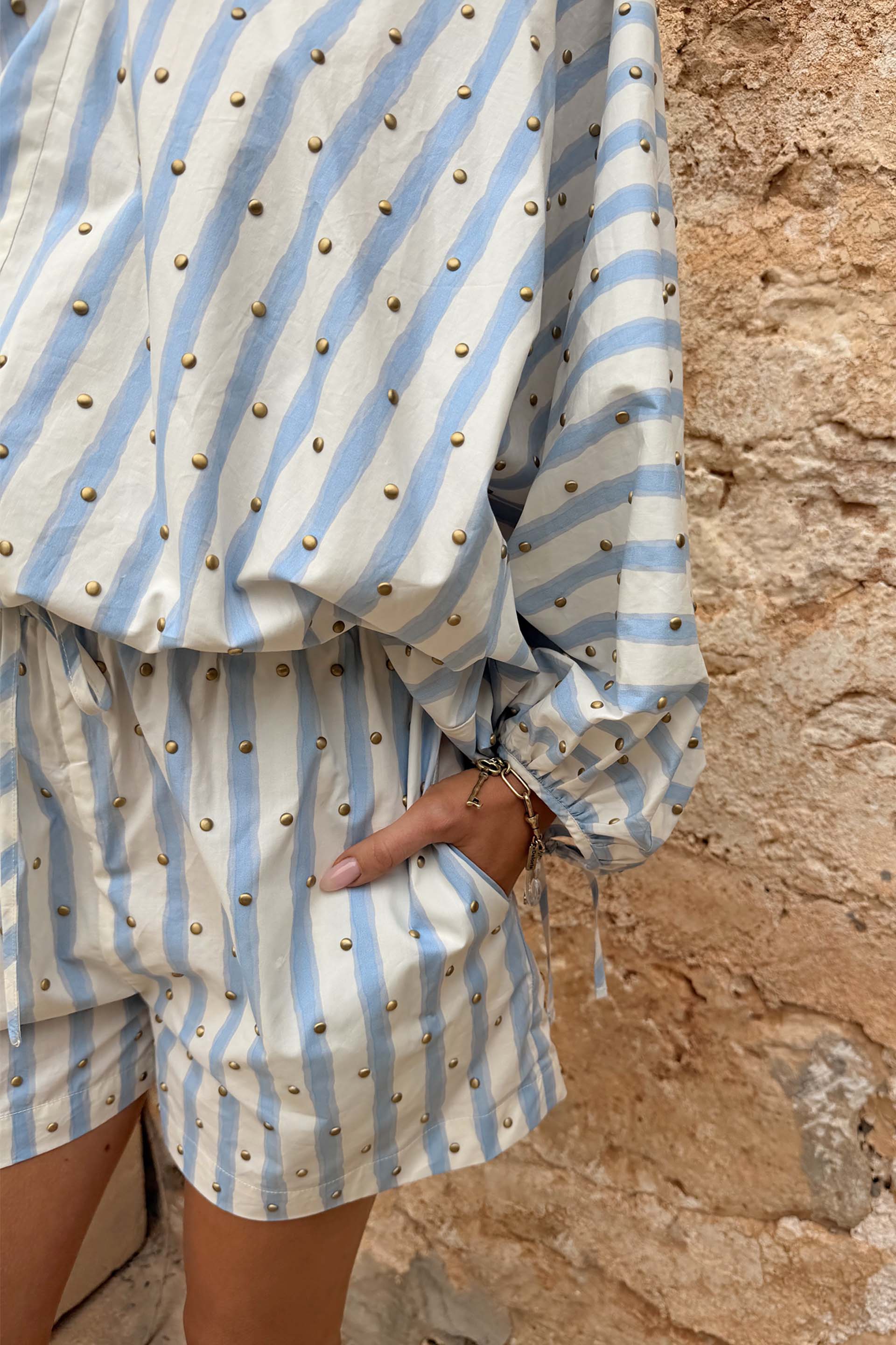 Blue Stripe Ellie Short - Image 7