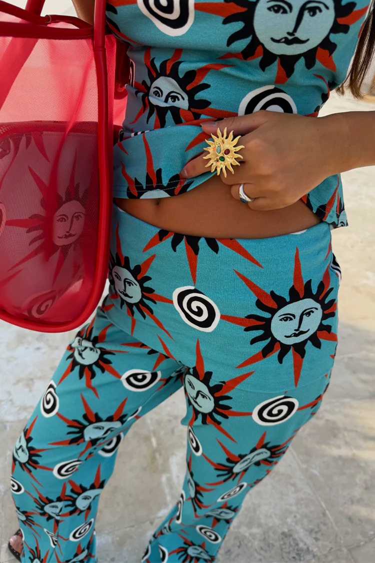 Blue Sun Foldover Trouser - Image 2