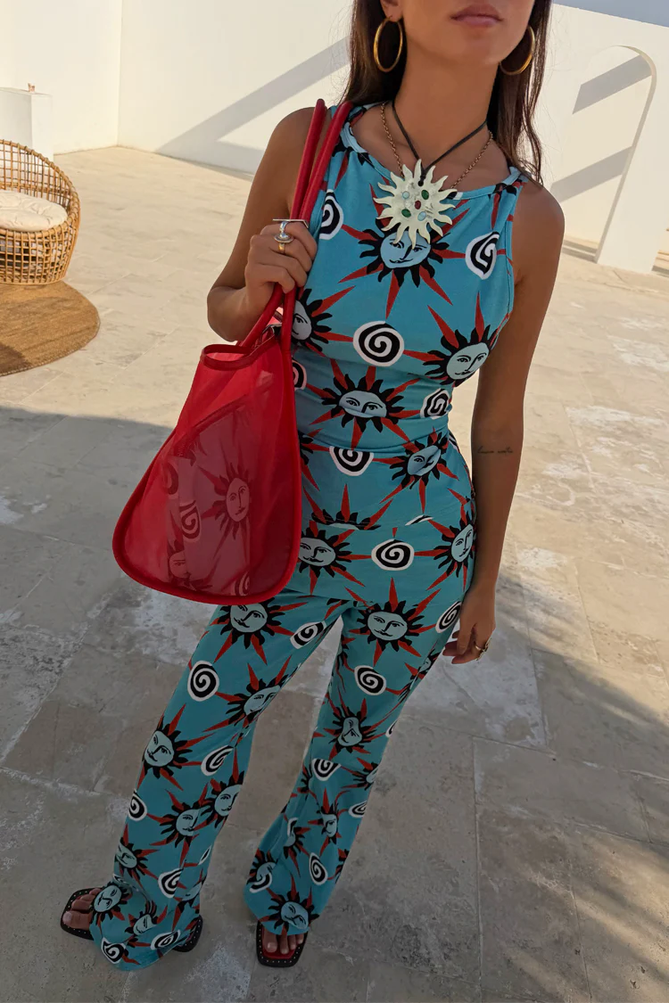 Blue Sun Foldover Trouser - Image 4