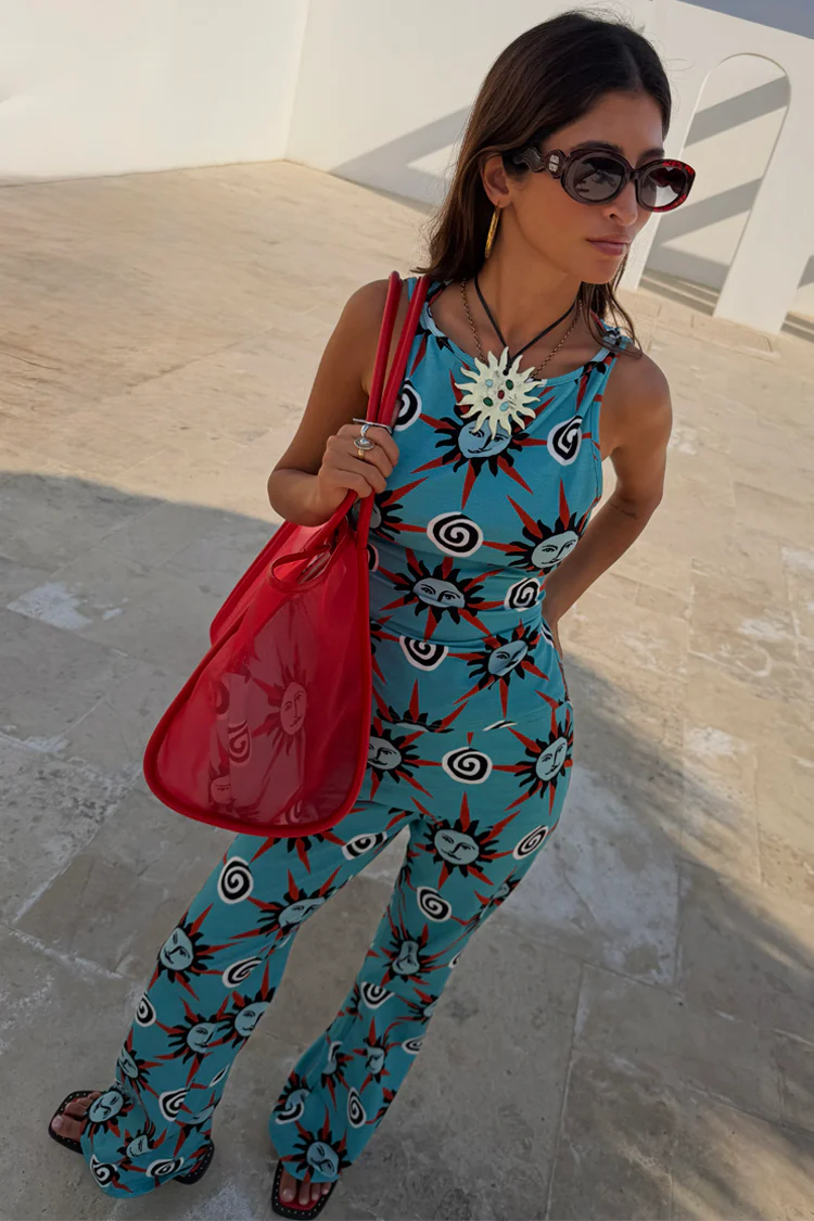 Blue Sun Tank Top - Image 2