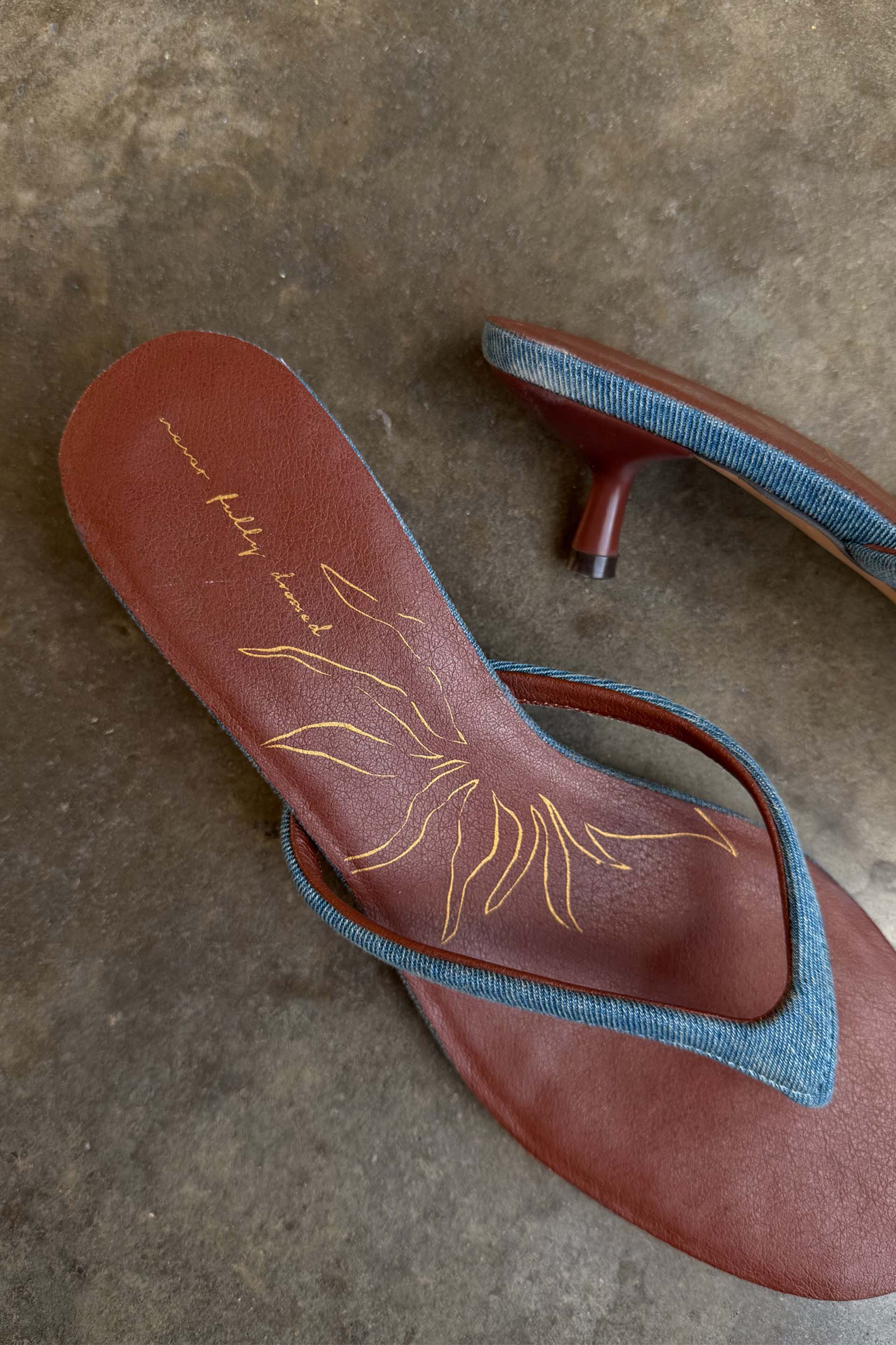 Denim Sandal Mule - Image 4