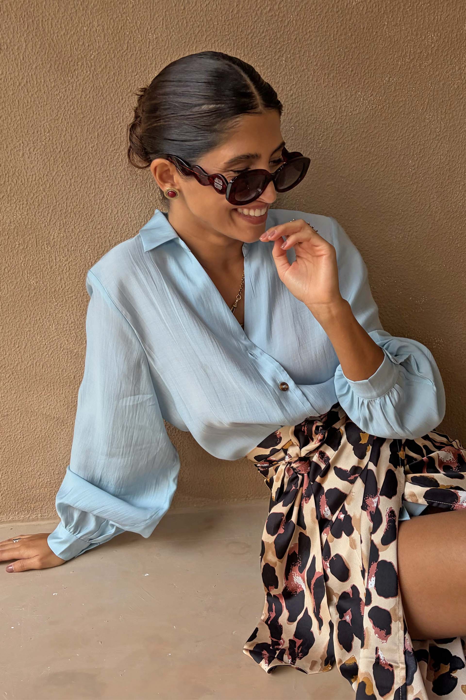 Ice Blue Miley Shirt - Image 4