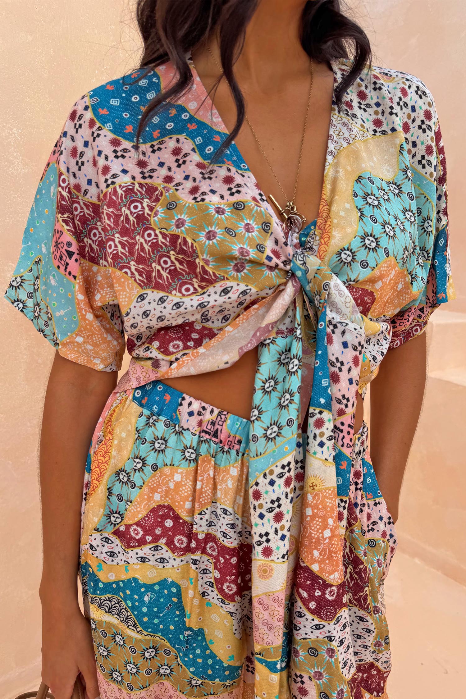 Morocco Tie Front Top - Image 5