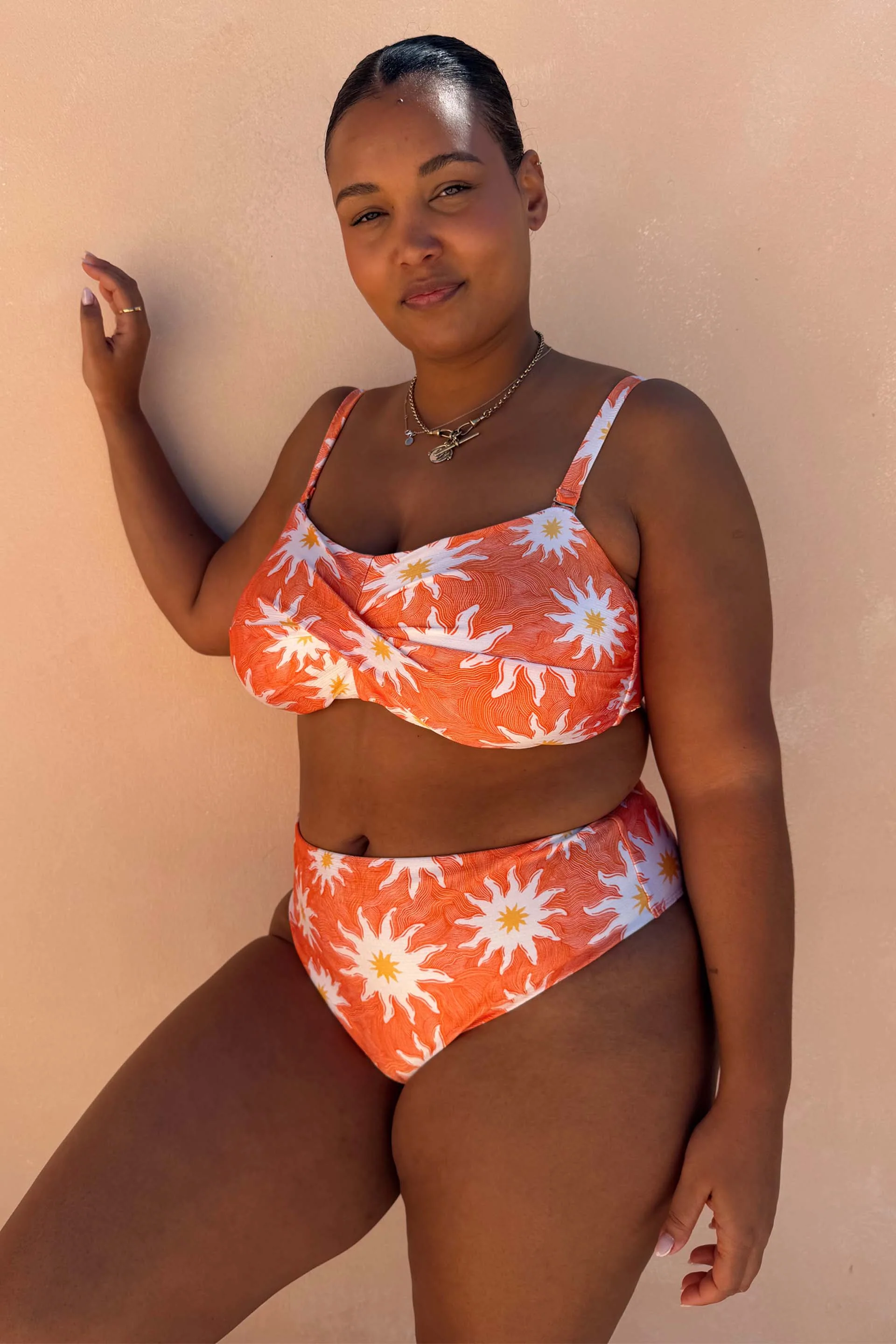 Orange Sun High Waist Bikini Brief - Image 4
