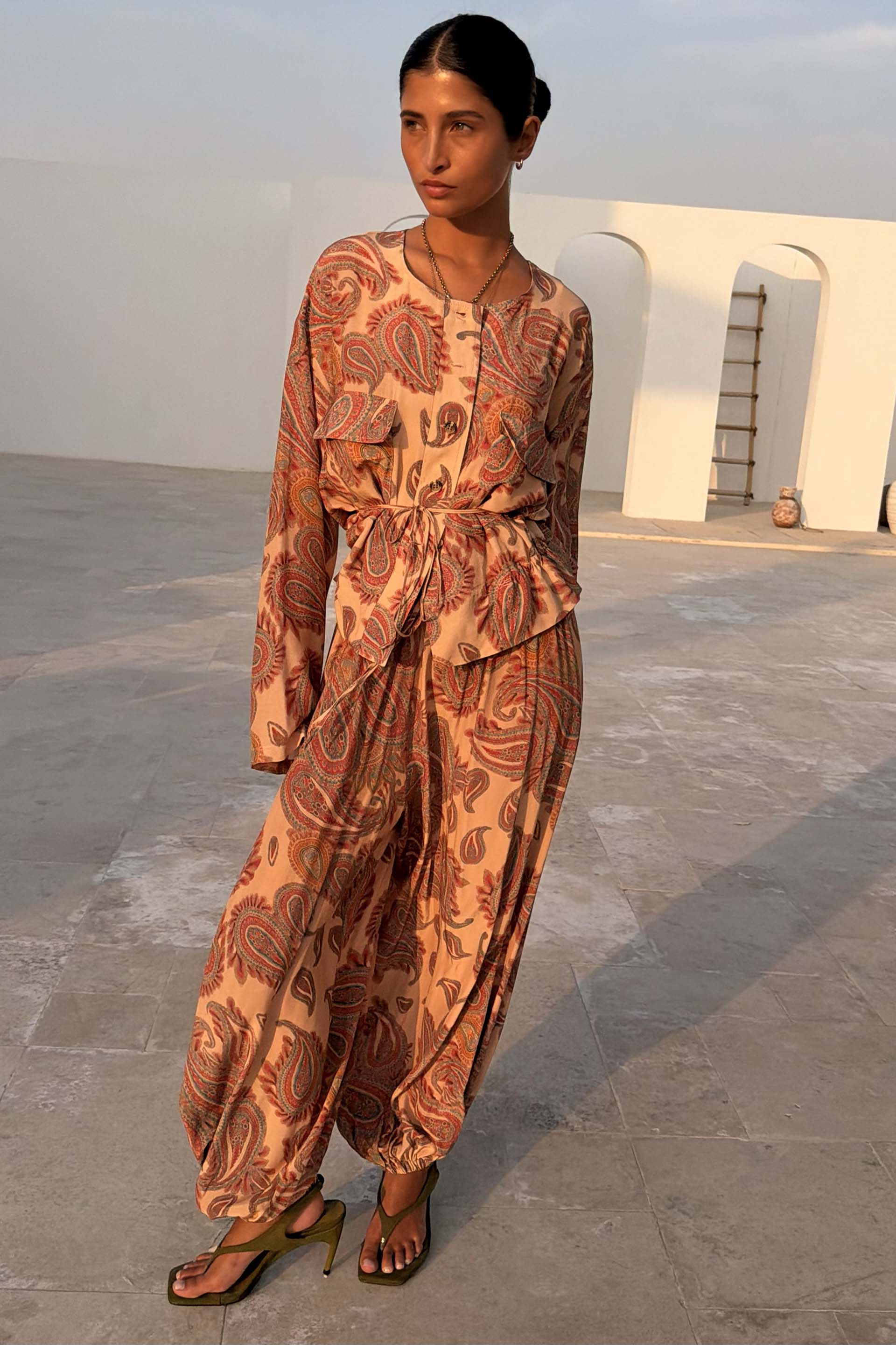 Paisley Balloon Trousers - Image 2