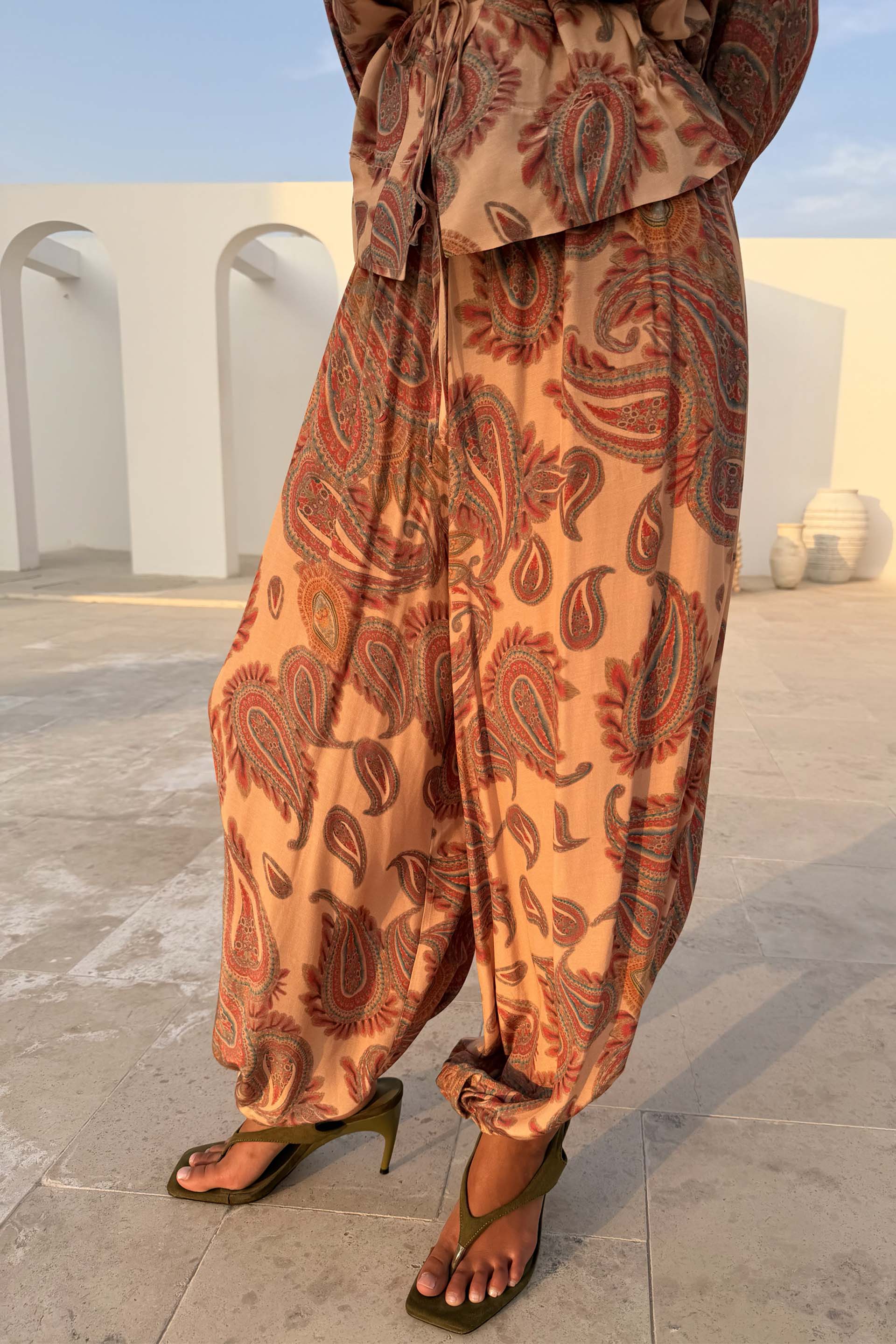Paisley Balloon Trousers - Image 3