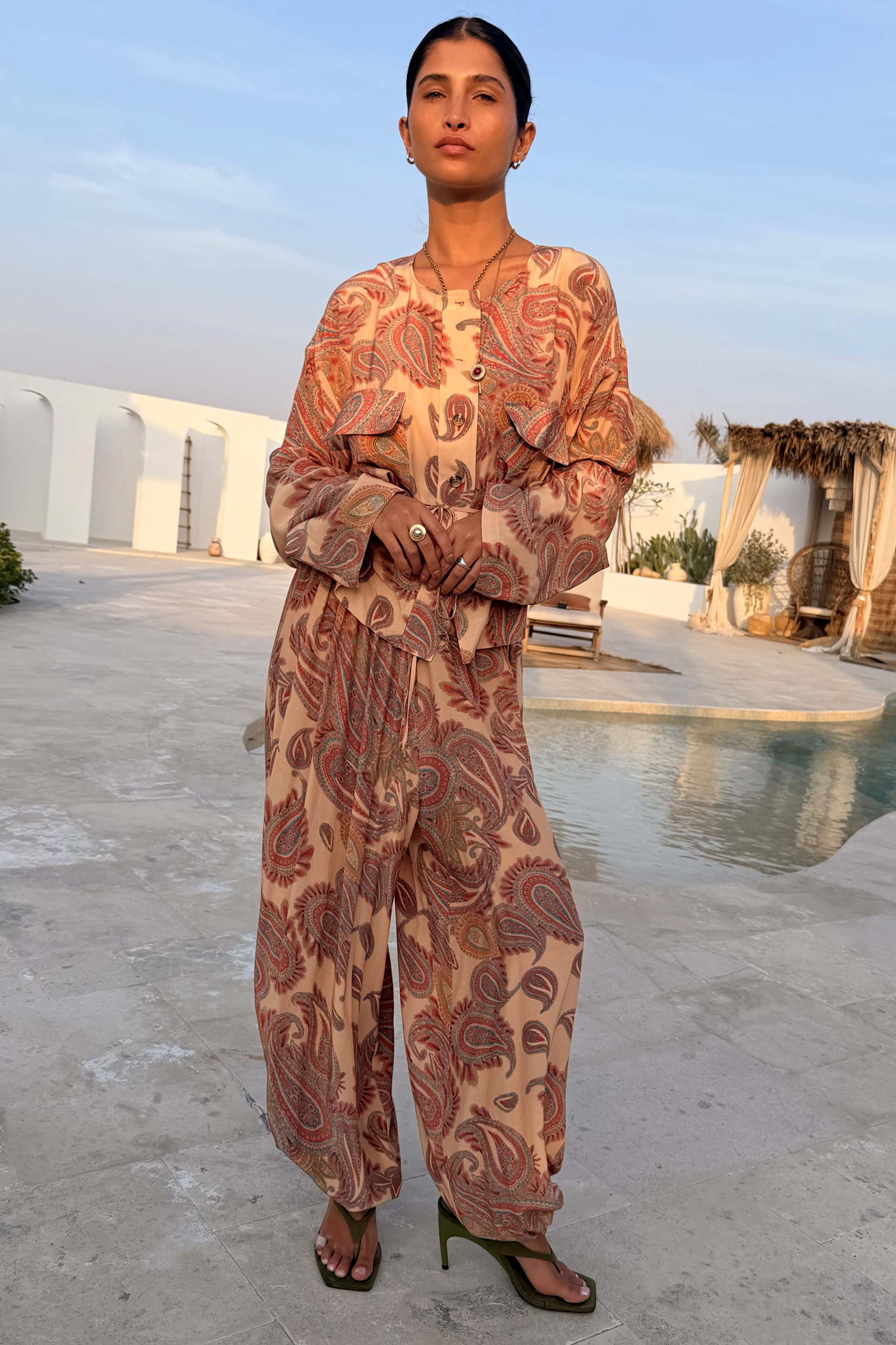 Paisley Balloon Trousers - Image 8