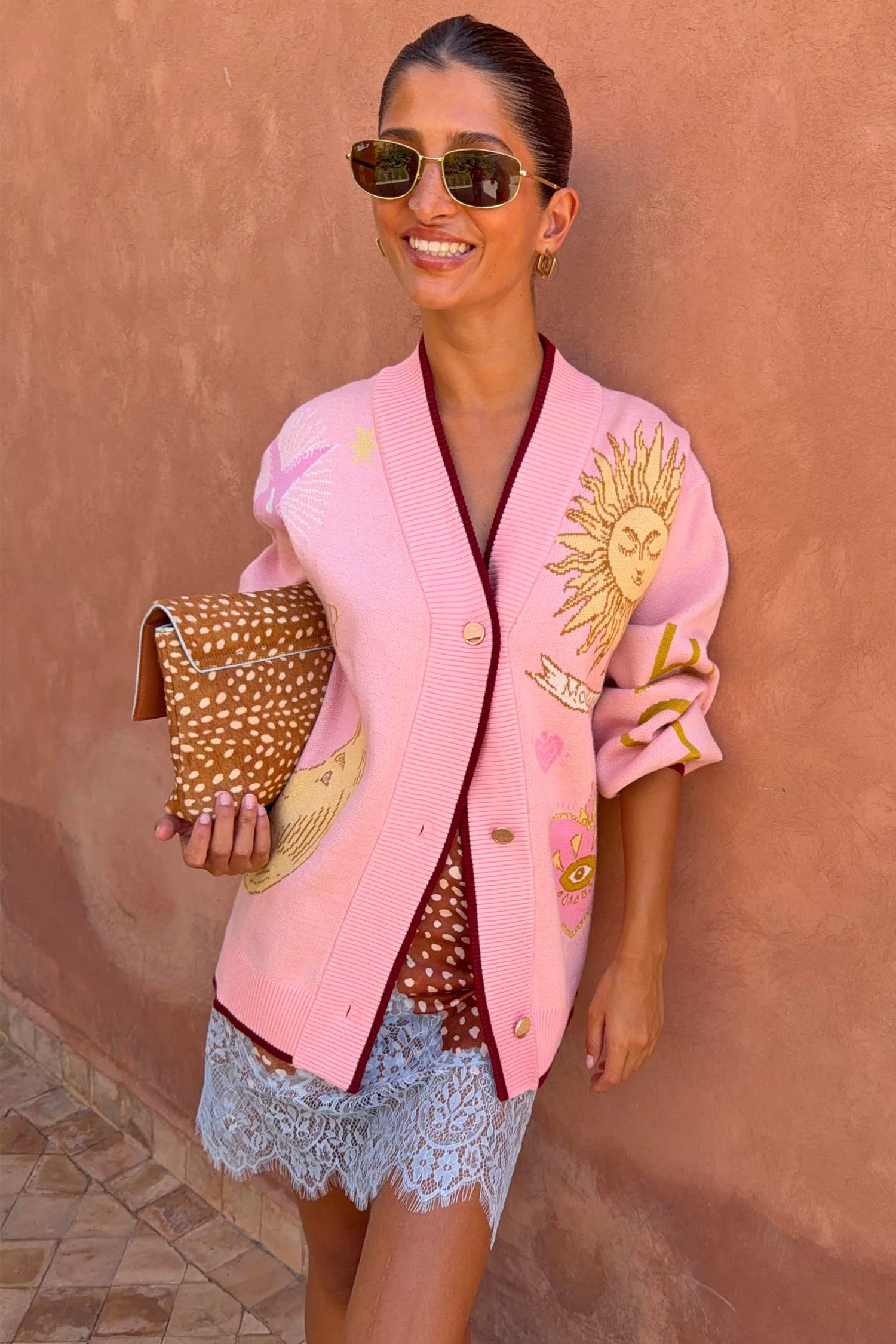 Pink Mystical Cardigan - Image 2