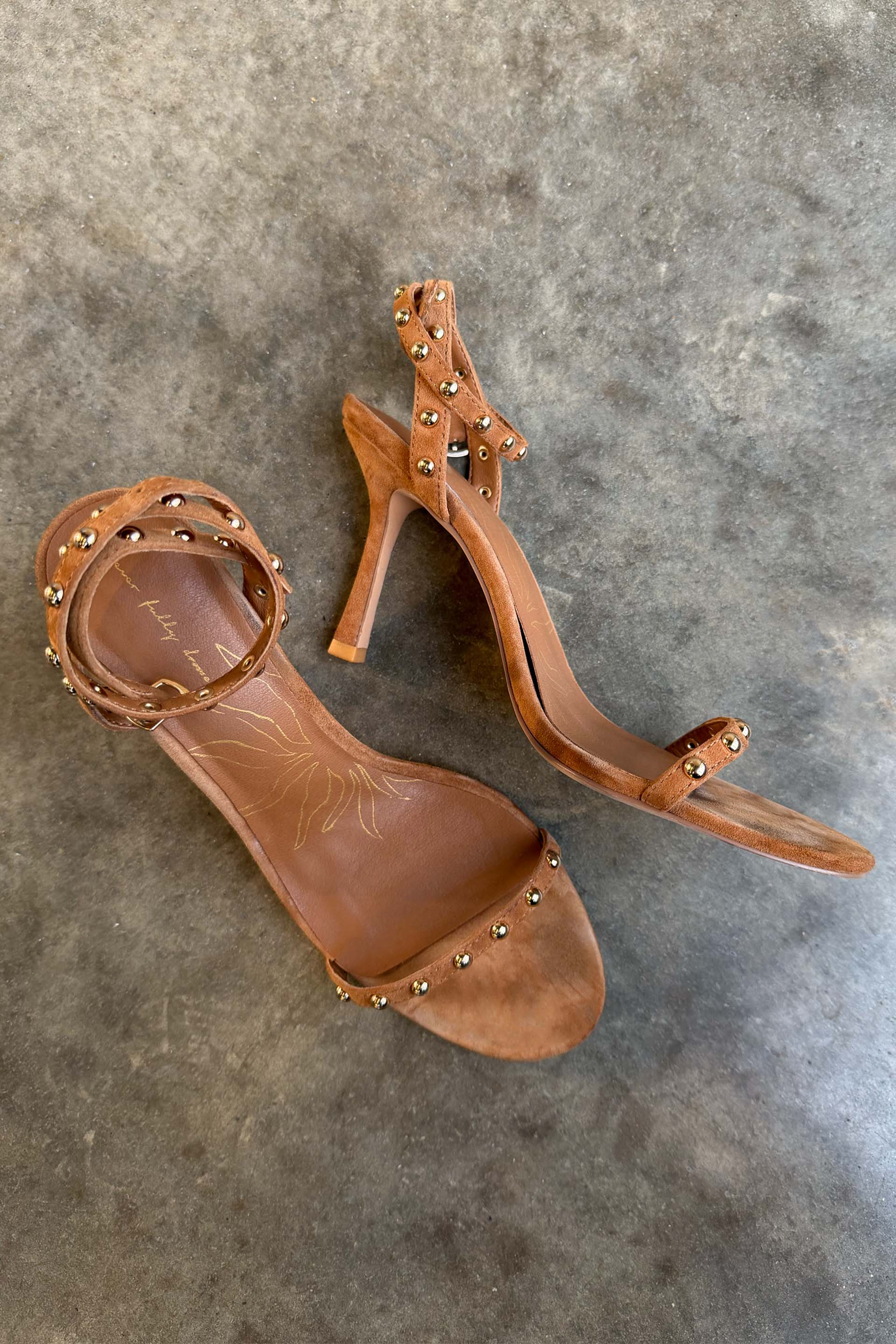 Tan Stud High Heels - Image 4