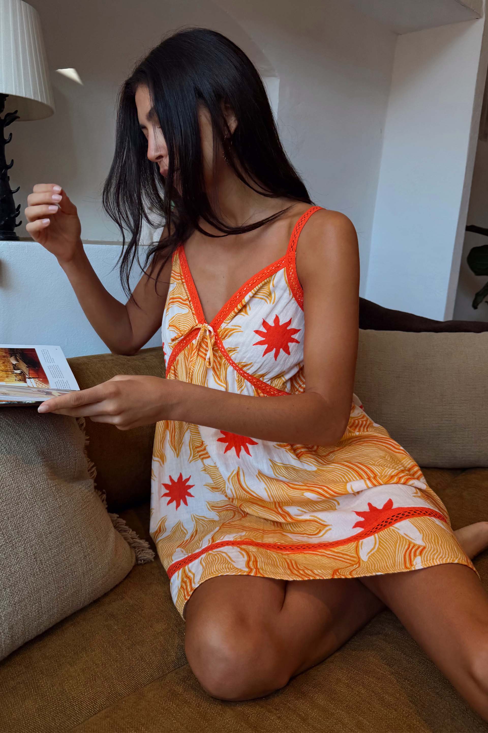 Yellow Sun Mini Dress - Image 5