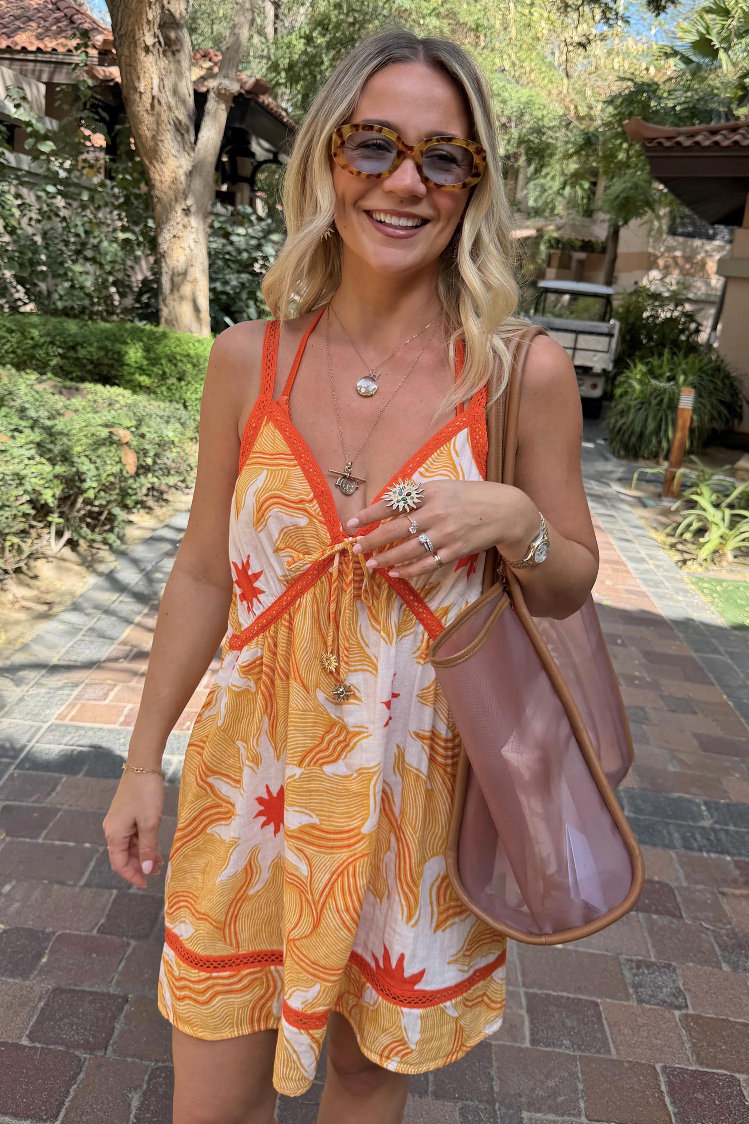 Yellow Sun Mini Dress - Image 9